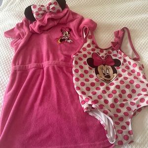 Disney Junior Minnie Swimsuit and Coverup